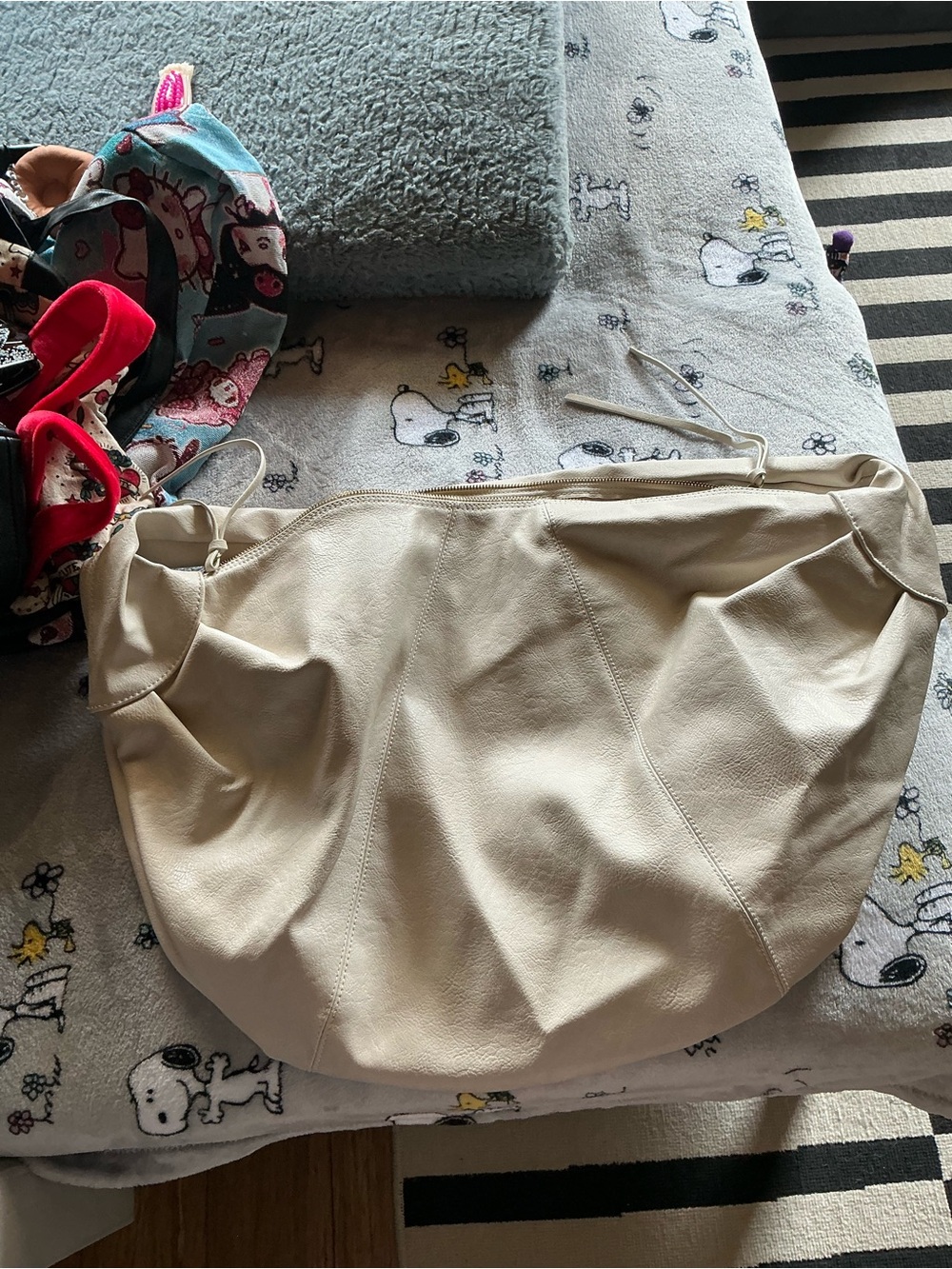Free People Cream Hobo Bag